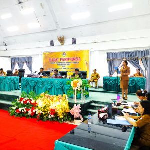Rapat Paripurna Pengumuman Usulan Akhir Masa Jabatan Bupati dan Wakil Bupati Toba dan Pengumuman Penetapan Pasangan Calon Bupati dan Wakil Bupati Toba
