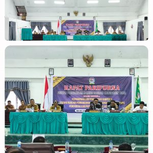 Rapat Paripurna Penyampaian Nota Pengantar Bupati tentang Ranperda RPJMD Kabupaten Toba Tahun 2025-2029