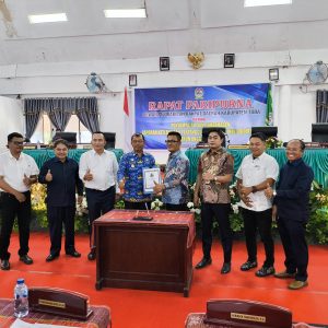 Rapat Paripurna DPRD Kabupaten Toba tentang Penyampaian dan Pembahasan Laporan Pertanggungjawaban (LKPj) Bupati Toba Tahun Anggaran 2025