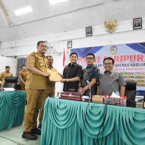 Rapat Paripurna DPRD Kabupaten Toba dalam Rangka Penyampaian Nota Jawaban Bupati Toba atas Pandangan Umum Fraksi-fraksi tentang Ranperda Pertanggungjawaban Pelaksanaan APBD Pemerintah Kabupaten Toba Tahun Anggaran 2025 dan Ranperda Perubahan atas Perda Kabupaten Toba Nomor 1 Tahun 2024 tentang Pajak dan Retribusi Daerah Rapat Paripurna DPRD Kabupaten Toba dalam Rangka Penyampaian Nota Jawaban Bupati Toba atas Pandangan Umum Fraksi-fraksi tentang Ranperda Pertanggungjawaban Pelaksanaan APBD Pemerintah Kabupaten Toba Tahun Anggaran 2025 dan Ranperda Perubahan atas Perda Kabupaten Toba Nomor 1 Tahun 2024 tentang Pajak dan Retribusi Daerah