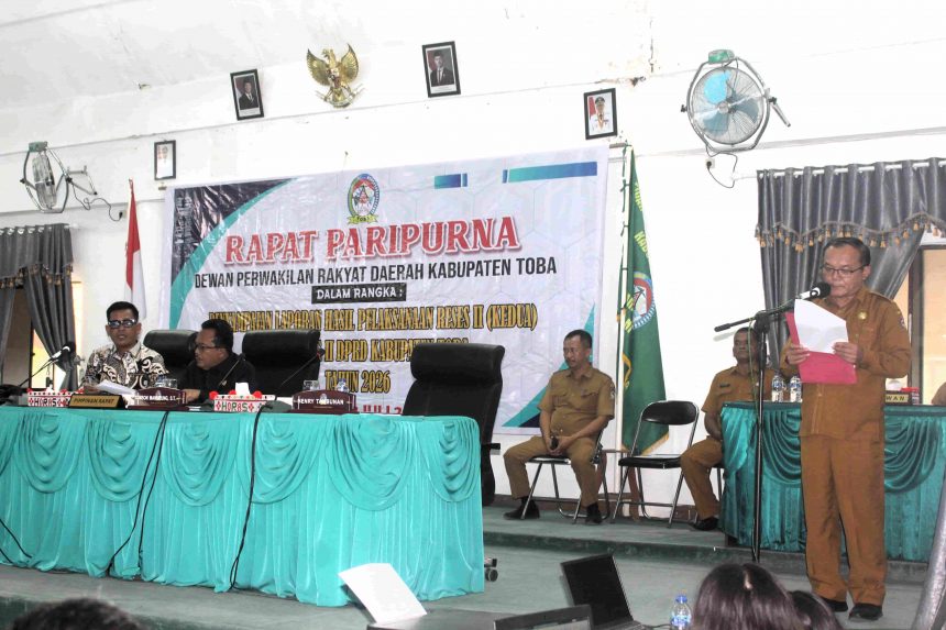 Rapat Paripurna DPRD Kabupaten Toba dalam Rangka Penyampaian Hasil Pelaksanaan Reses II (Kedua) DPRD Kabupaten Toba Tahun 2026 Rapat Paripurna DPRD Kabupaten Toba dalam Rangka Penyampaian Hasil Pelaksanaan Reses II (Kedua) DPRD Kabupaten Toba Tahun 2026