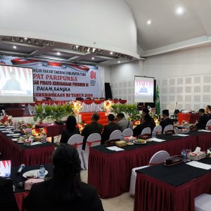 Rapat Paripurna DPRD Kabupaten Toba Mendengarkan Pidato Kenegaraan Presiden RI dalam rangka HUT ke-81 Kemerdekaan RI Tahun 2026